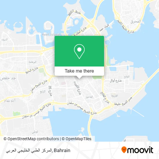 المركز الطبي الخليجي العربي map
