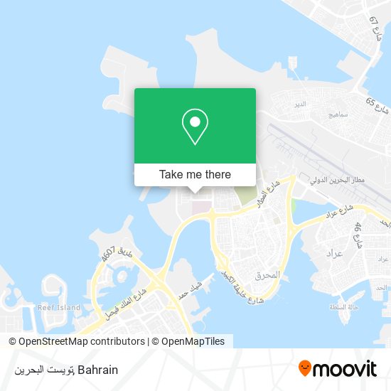 تويست البحرين map