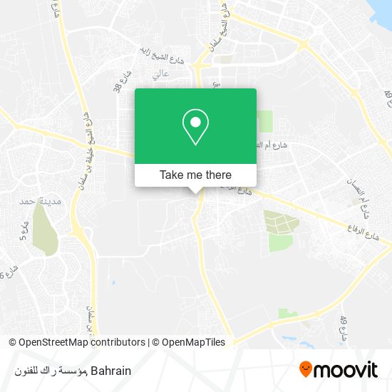 مؤسسة راك للفنون map