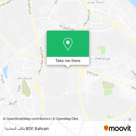 مكتب المحاسبة BDF map