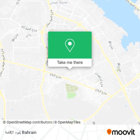 لبود الإقامة map