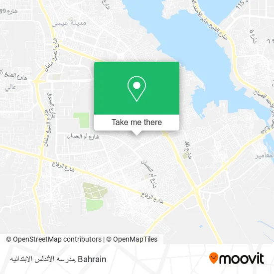 مدرسه الأندلس الابتدائيه map