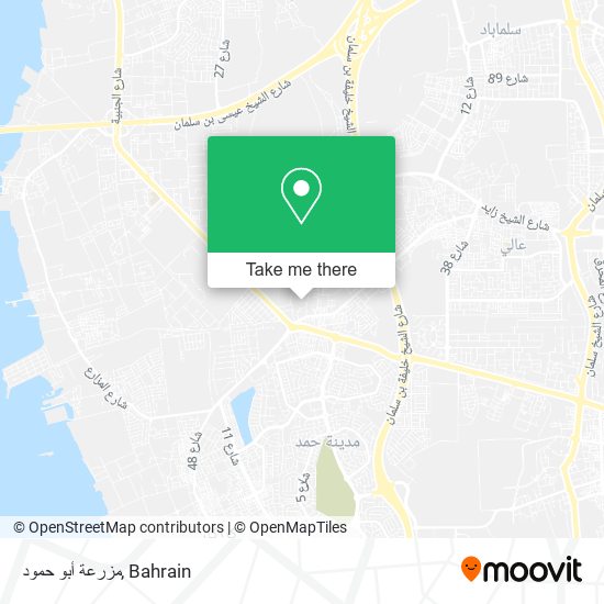 مزرعة أبو حمود map