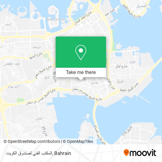 المكتب الفني لصندوق الكويت map