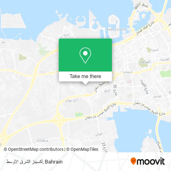 أكسينز الشرق الأوسط map