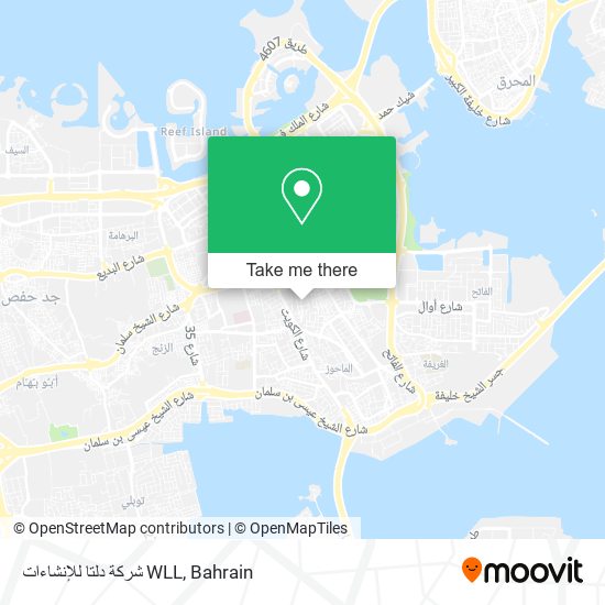 شركة دلتا للإنشاءات WLL map