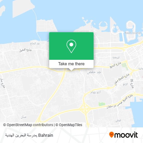 مدرسة البحرين الهندية map