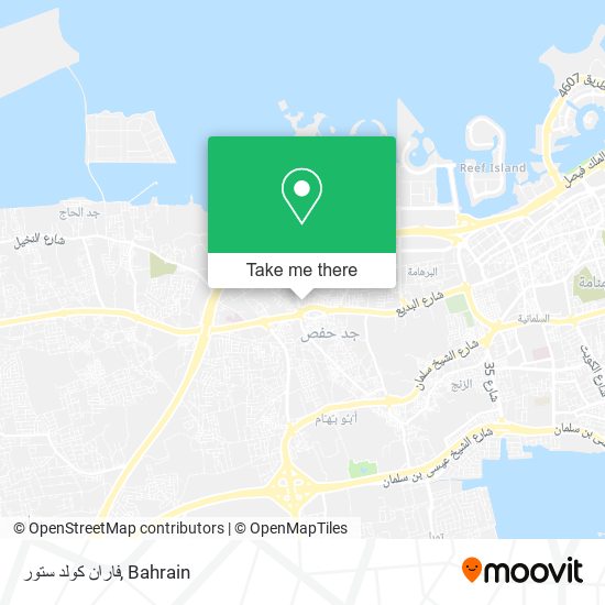 فاران كولد ستور map
