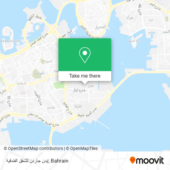 إيدن جاردن للشقق الفندقية map