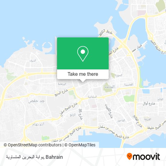بوابة البحرين المتساوية map