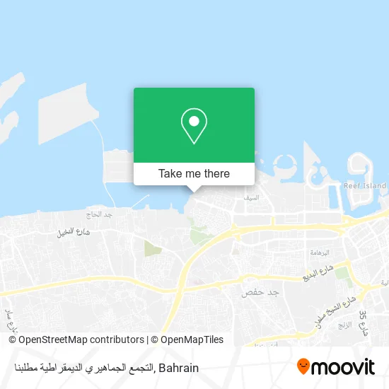 التجمع الجماهيري الديمقراطية مطلبنا map