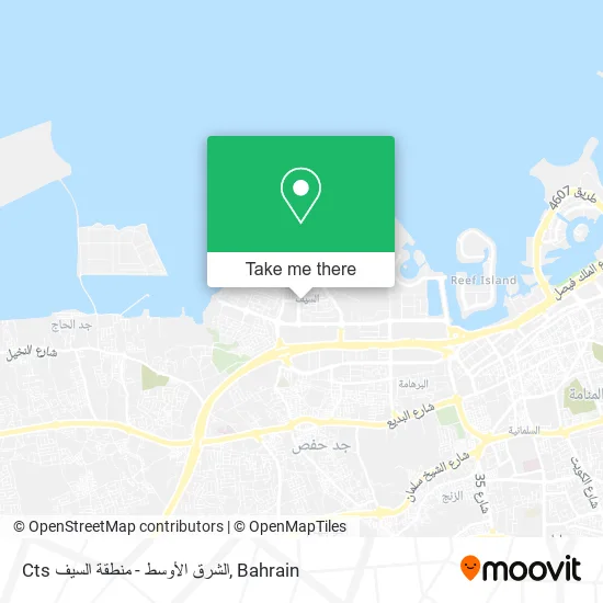 Cts الشرق الأوسط - منطقة السيف map