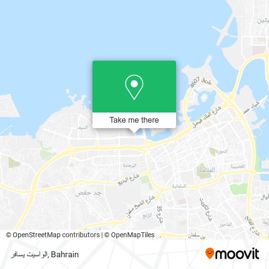 الواسيت يسافر map