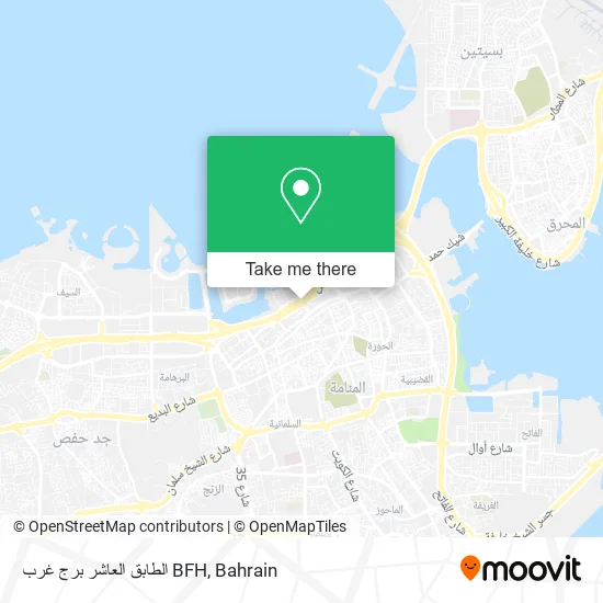 الطابق العاشر برج غرب BFH map