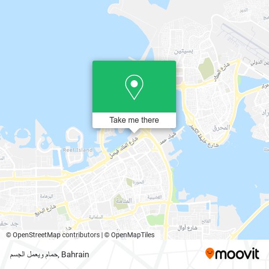 حمام ويعمل الجسم map