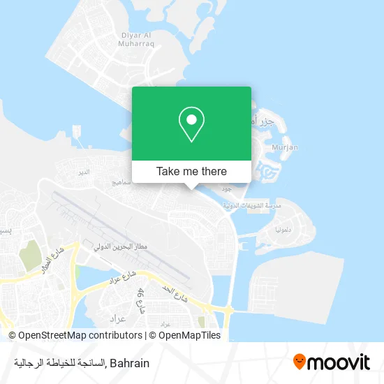 السانجة للخياطة الرجالية map