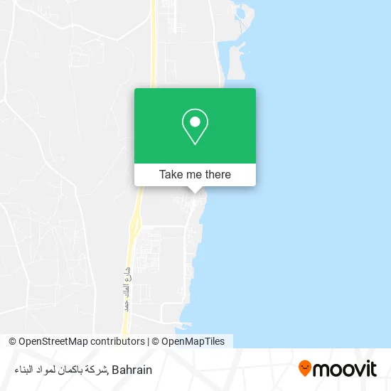 شركة باكمان لمواد البناء map