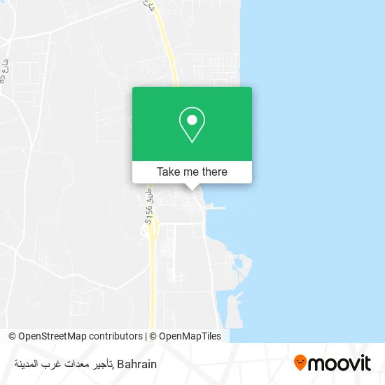 تأجير معدات غرب المدينة map