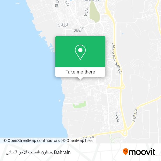 صالون النصف الاخر النسائي map