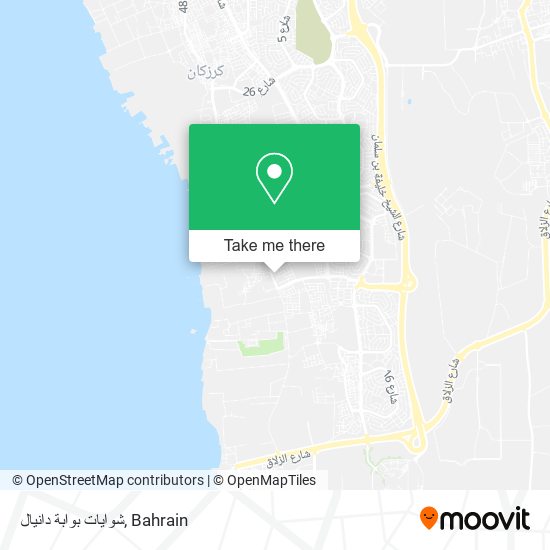 شوايات بوابة دانيال map