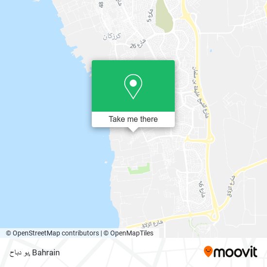 بو دباح map