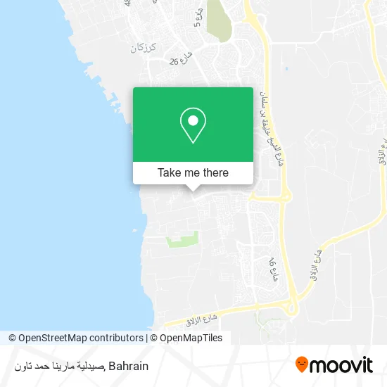 صيدلية مارينا حمد تاون map