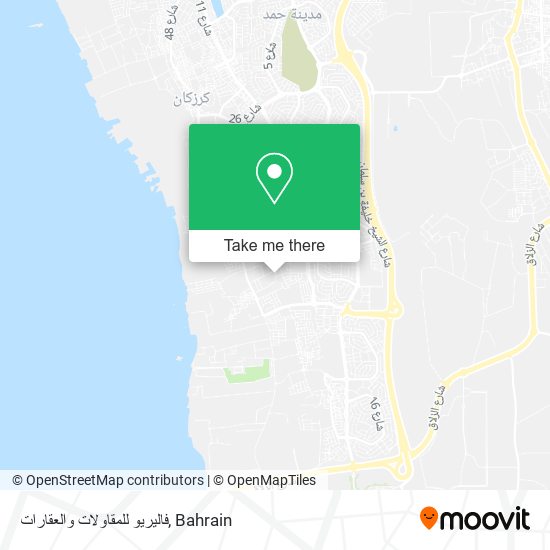 فاليريو للمقاولات والعقارات map