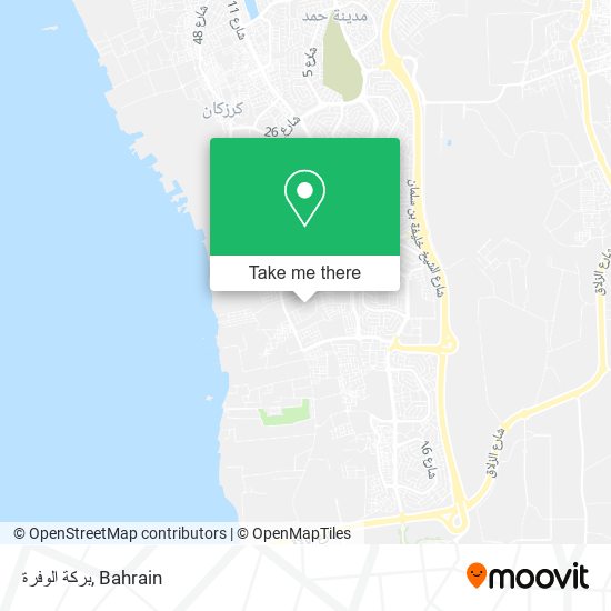 بركة الوفرة map