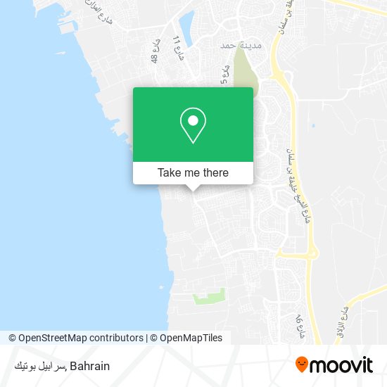 سرابيل بوتيك map