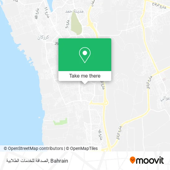 الصداقة للخدمات الطلابية map