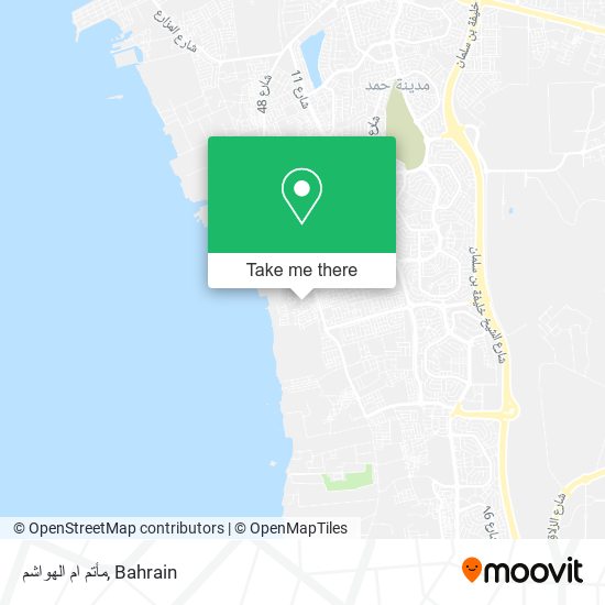 مأتم ام الهواشم map