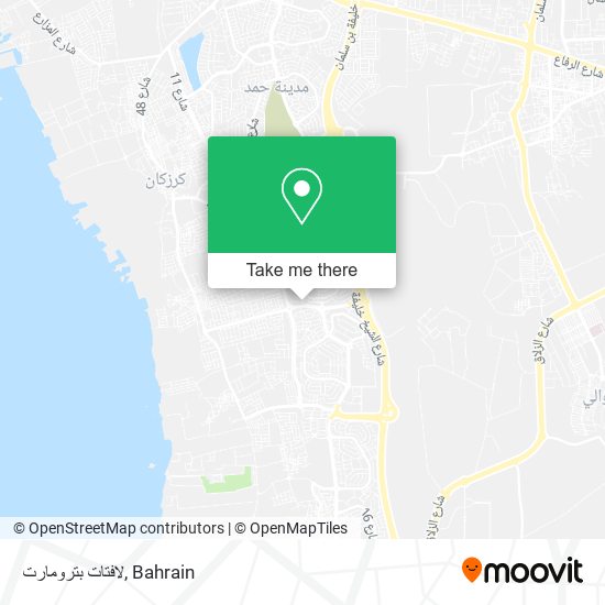 لافتات بترومارت map