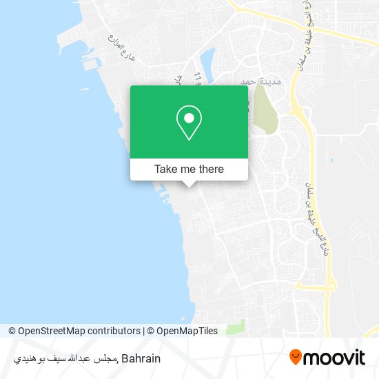 مجلس عبدالله سيف بوهنيدي map