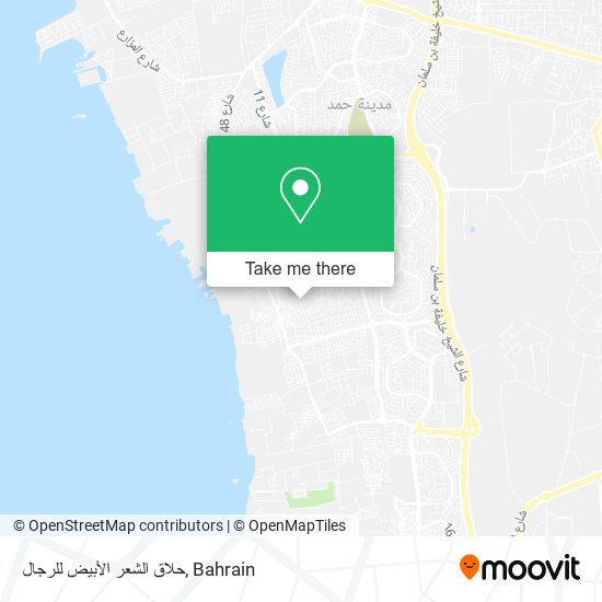 حلاق الشعر الأبيض للرجال map