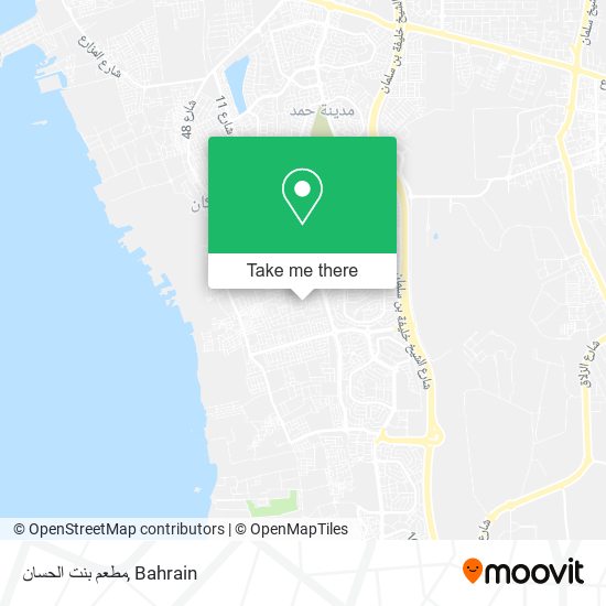 مطعم بنت الحسان map