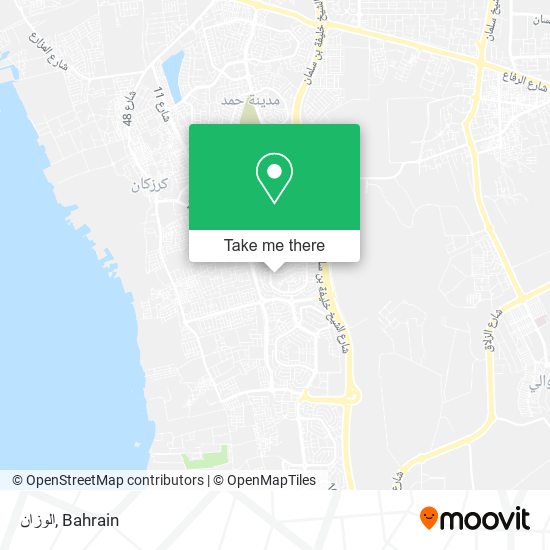 الوزان map