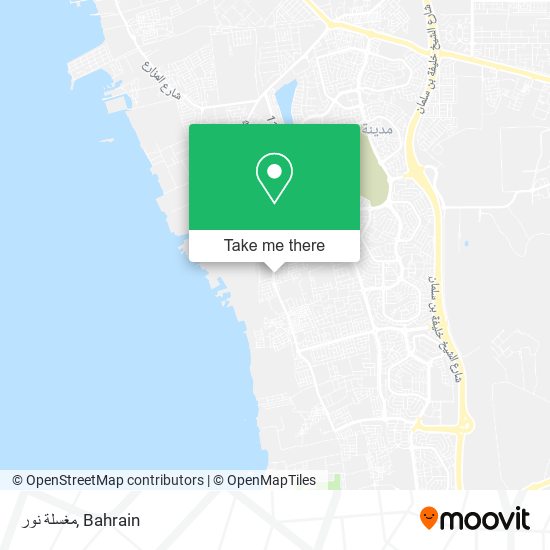 مغسلة نور map