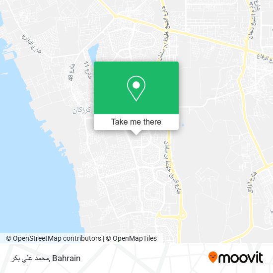 محمد علي بكر map