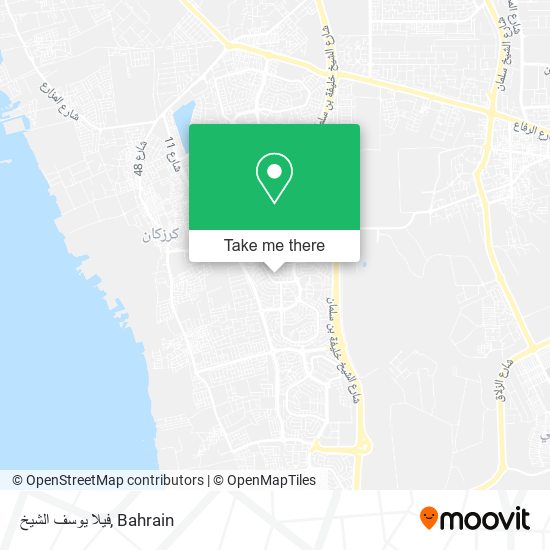 فيلا يوسف الشيخ map