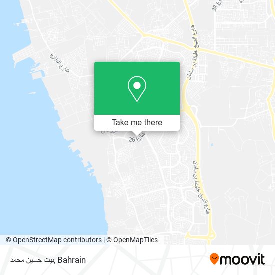 بيت حسين محمد map