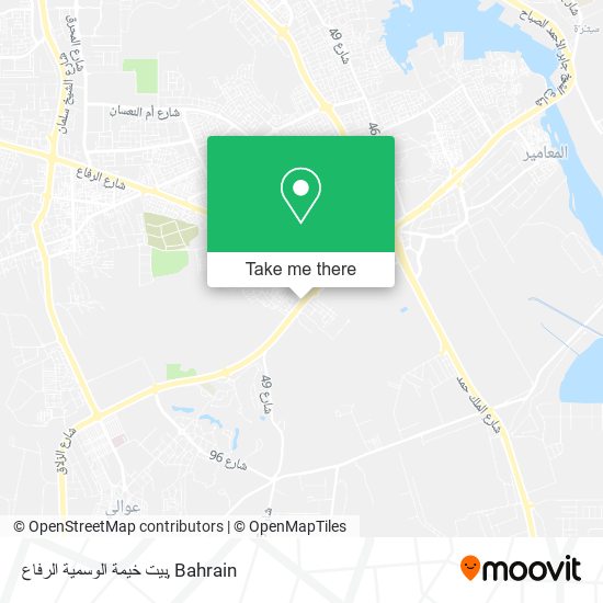 بيت خيمة الوسمية الرفاع map