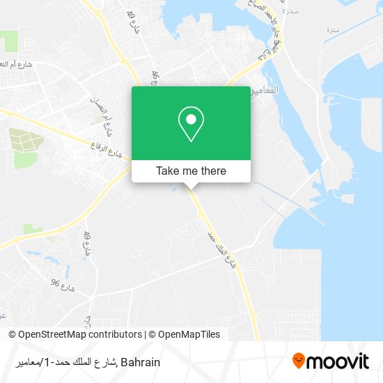 شارع الملك حمد-1/معامير map