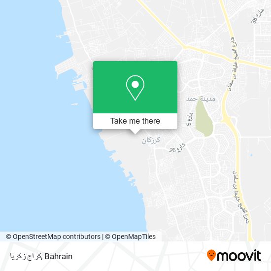 كراج زكريا map