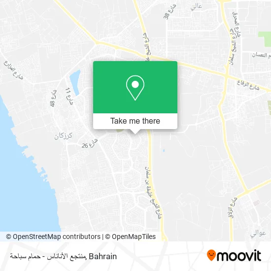 منتجع الأناناس - حمام سباحة map
