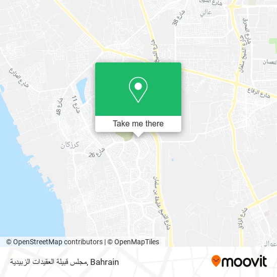 مجلس قبيلة العقيدات الزبيدية map