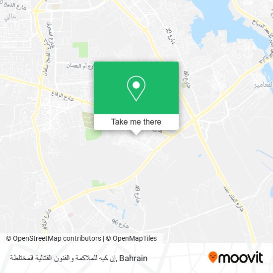 إن كيه للملاكمة والفنون القتالية المختلطة map