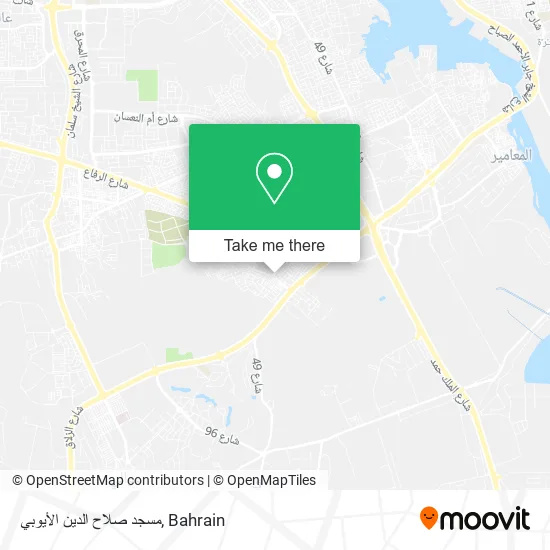 مسجد صلاح الدين الأيوبي map