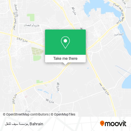 مؤسسة سيف للنقل map