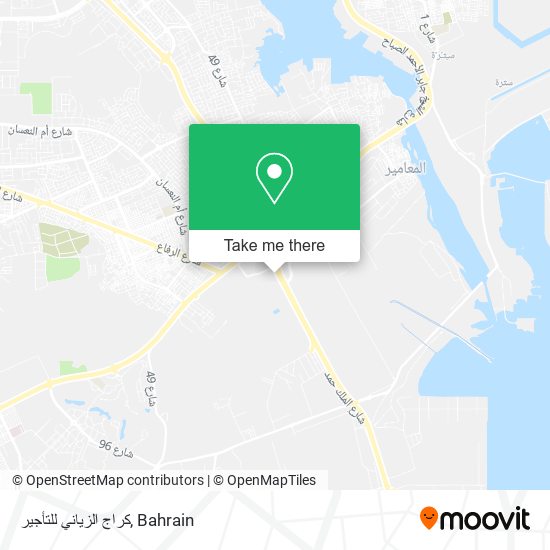 كراج الزياني للتأجير map