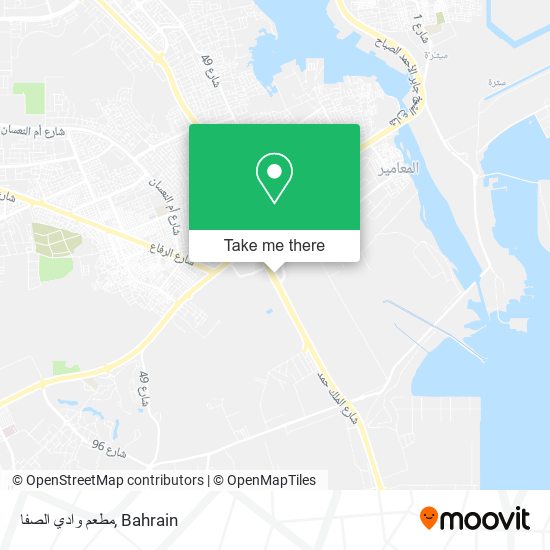 مطعم وادي الصفا map